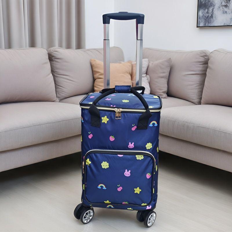 Stylish Insulated Foldable Shopping Cart with