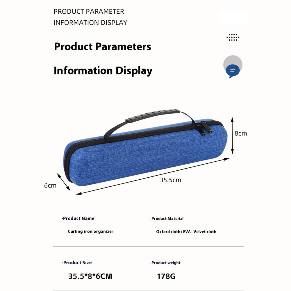 Hair Straightener Storage Bag Anti-Fall Curling Iron Storage Bag Multi-Function Portable Travel Carrying Case for Home Storage