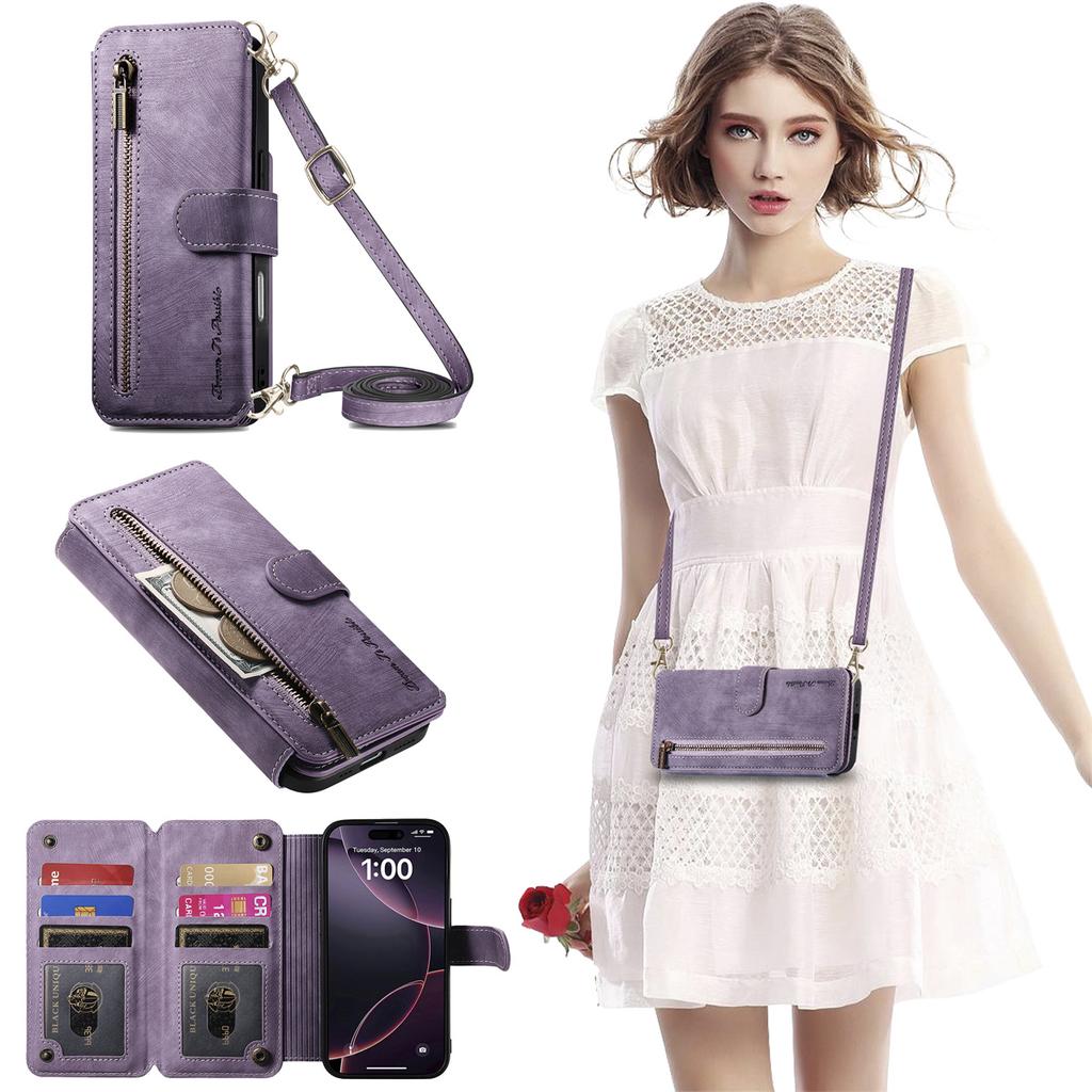 4-in-1 Wallet Case for Motorola series.G Stylus/G Play/G Power/G85/G45/G34/G35/G55...(Protector, Card Holder, Crossbody Bag, Stand)