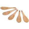 5Pcs Wood Rice Spoon Innovative FishShaped Carving Soup Ladle Tableware Kitchen Utensil