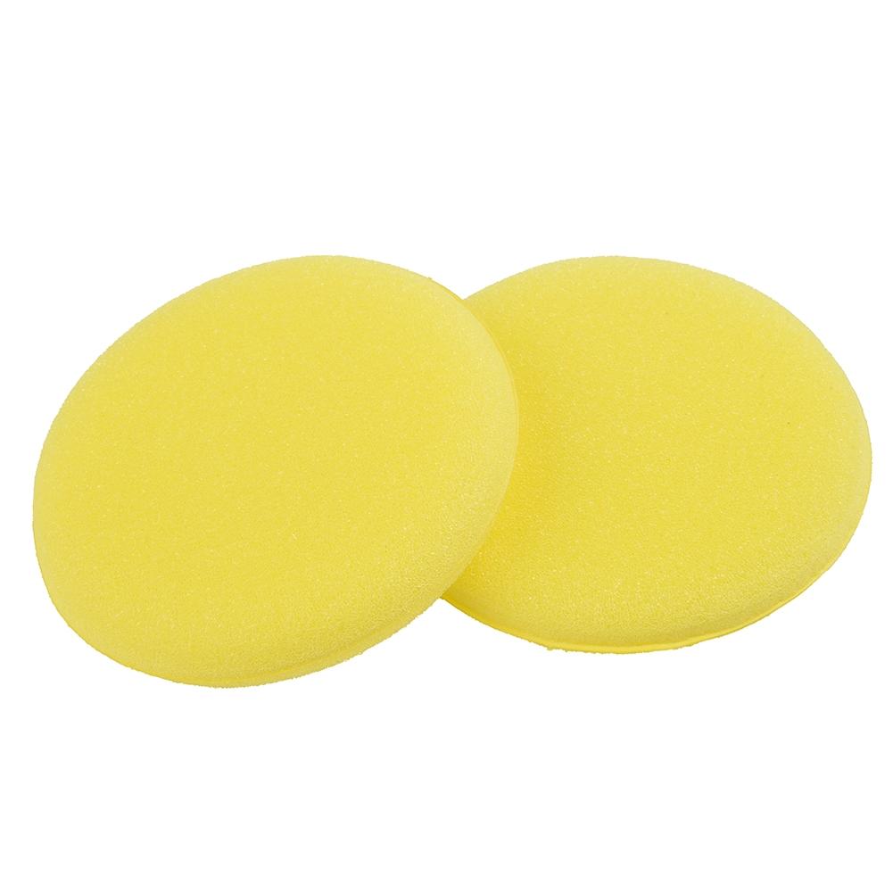 Vehicle Sponge Waxing Yellow 12PCS Applicator Auto Care