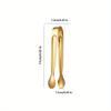 10pcs Stainless Steel Mini Tongs Set, Durable for Snacks, Cheese, Ice Bucket, Appetizers, Candy and Ice, Perfect for Buffet Bars and More
