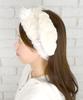 NICI Niki Fluffy Face Home Snow White Hairband, Relaxing, Makeup, Washing, Time, Animal, Rabbit, Hare, Gift,