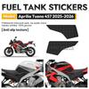 For Aprilia Tuono 457 2025-2026 Motorcycle Fuel Tank Sticker Silicone Anti-slip Scratch-resistant Protective Pad