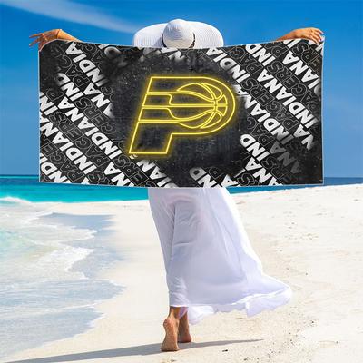 Indiana Pacers Print Beach Towel, Large Soft Quick Dry Towel for Beach Camping Swimming