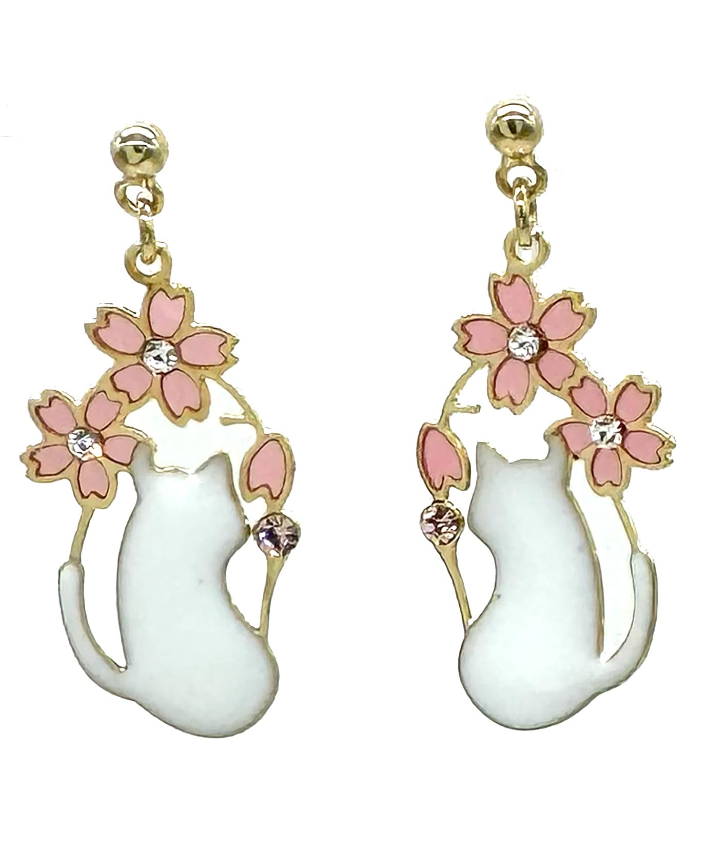 

Придбайте титанові японські вишневі асиметричні сережки Made in White Cat acc25 P Swing WH [Jewelry M] Жіночі сережки, штифт, візерунок, аксесуари,