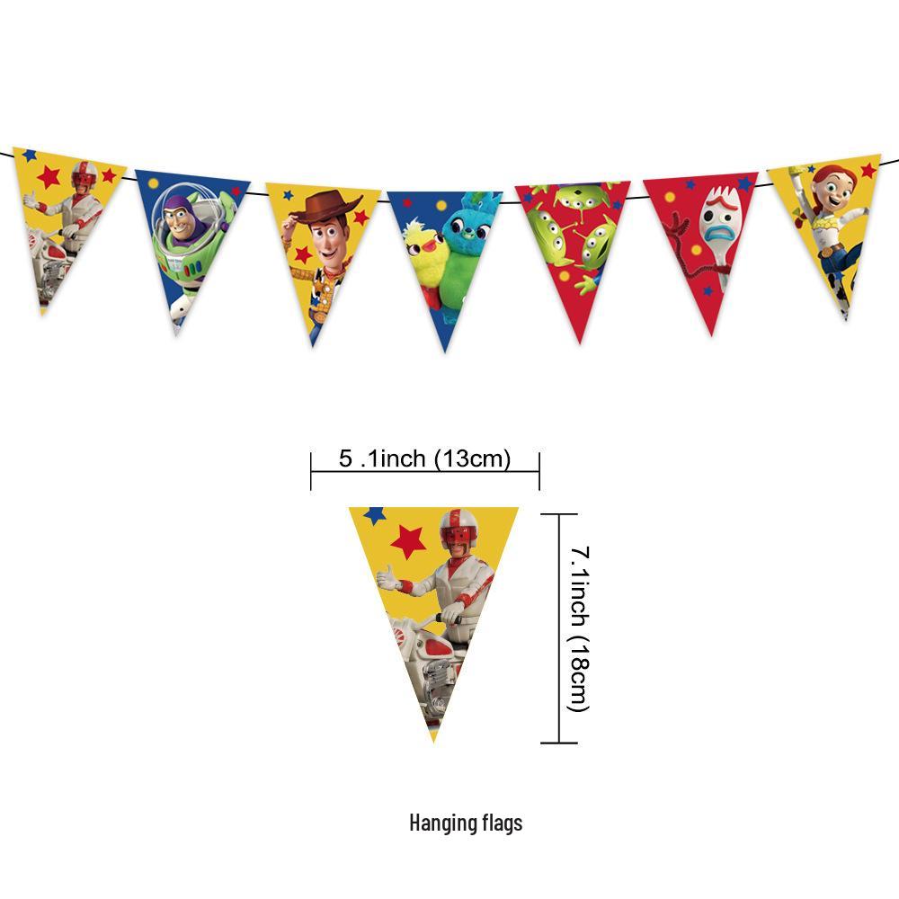 Toy Story 3 Birthday Party Decoration Flag Set - In Stock