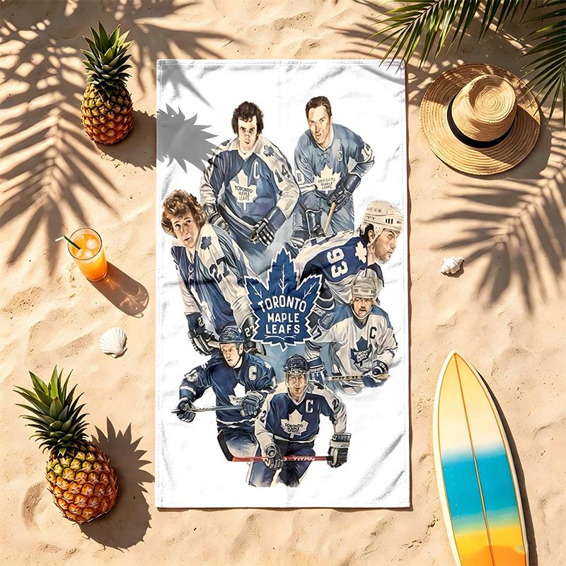 Toronto Maple Leafs (1) Thema Strandtuch Sandabweisend Weich Und Bequem Geeignet Für Den Pool Camping Yoga Und Tauchen Ein Reise