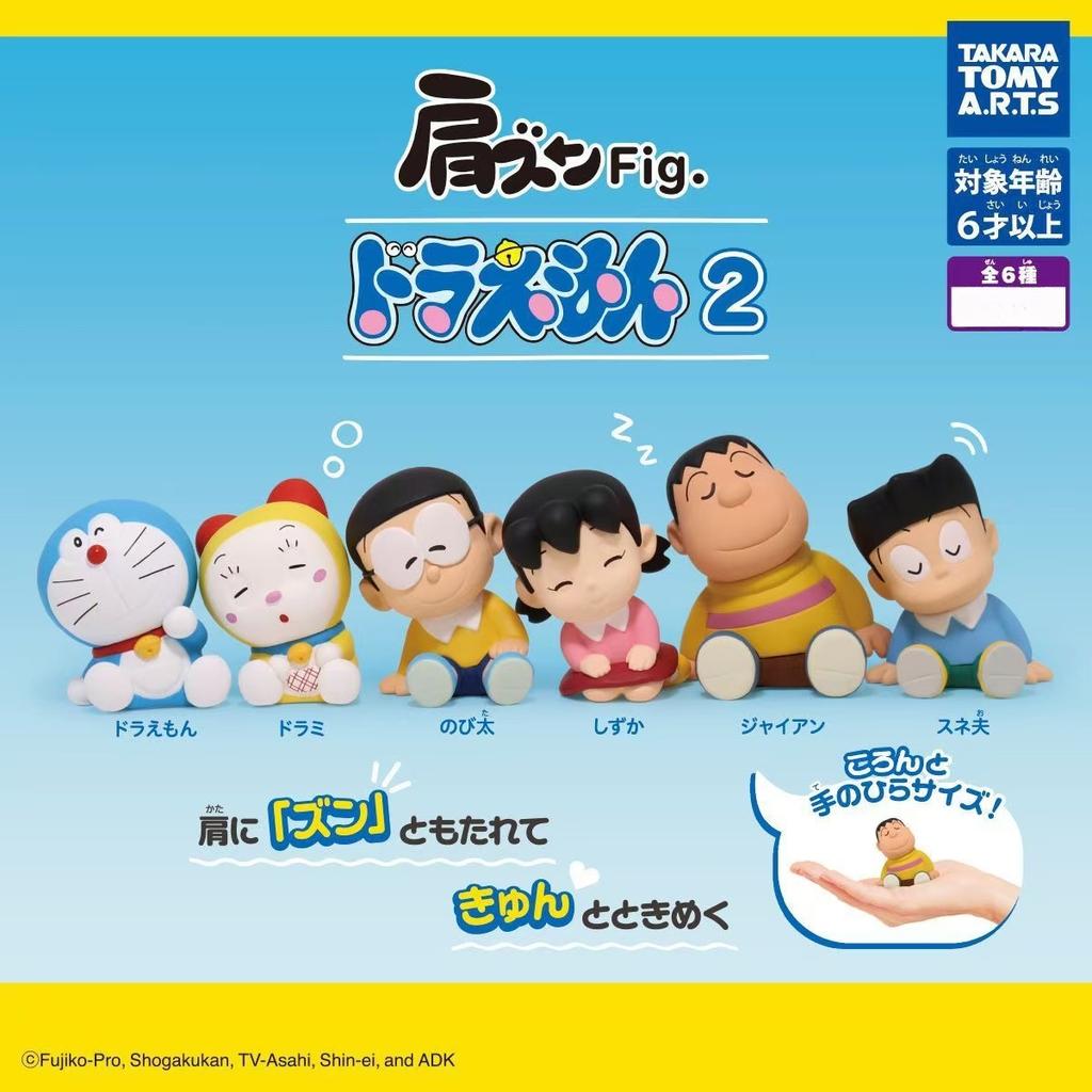 6pcs/set Kawaii Doraemon Cartoon Desktop Anime Ornaments Cute Action Figure Decoration Model Doll Girls Boys Birthday Gifts