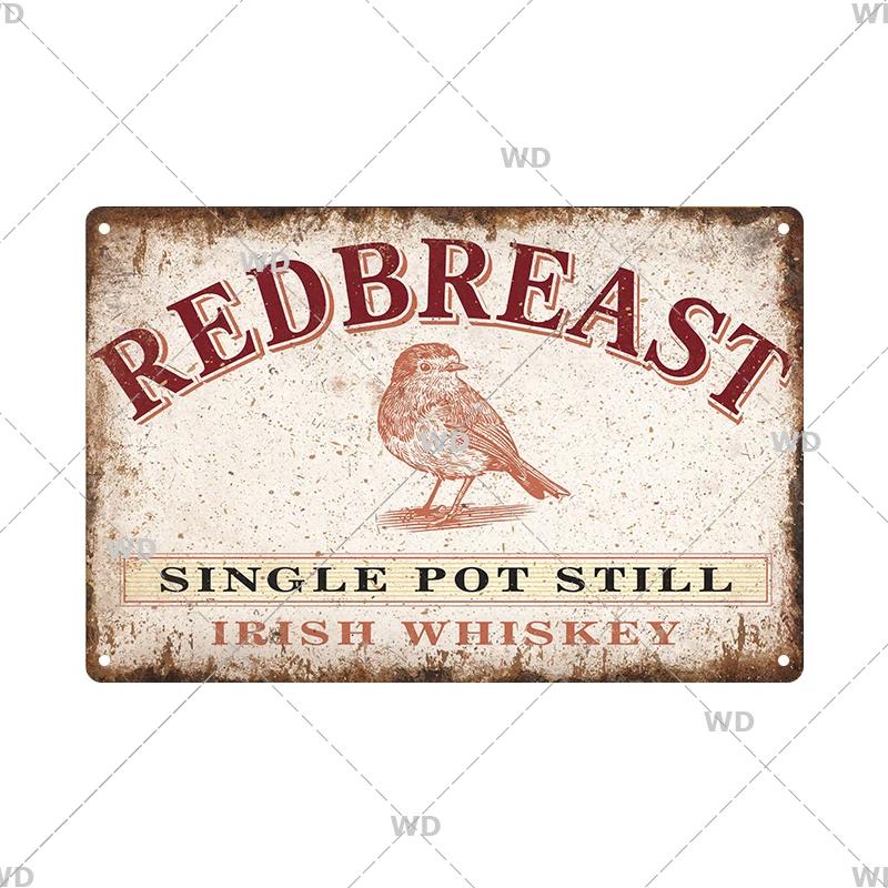 Whisky Marke Metall Vintage Blechschild Metallschild Dekorative Wandplakette Werbeschild Pub Bar Club Man Cave Dekor Wanddeko