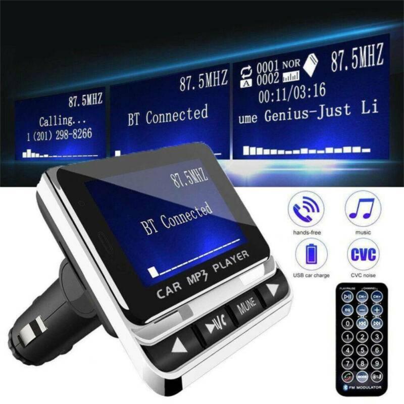 FM Bluetooth-compatible Mp3 Player Large Screen Display Hands-free Calling Fast Charging Adapter