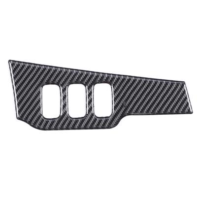Carbon Fiber Headlight Switch Button Sticker Trim Cover Fit for Mitsubishi Lancer 2008‑2016LHD