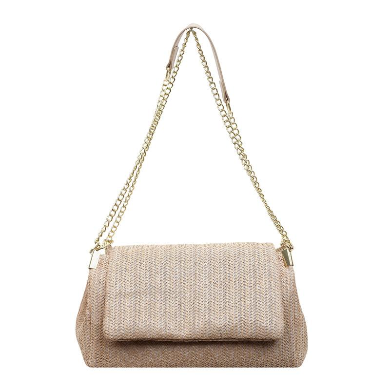 

Rainbow Woven Bag With Coin Purse In Hand Women s Chain Shoulder Crossbody Bag хаки