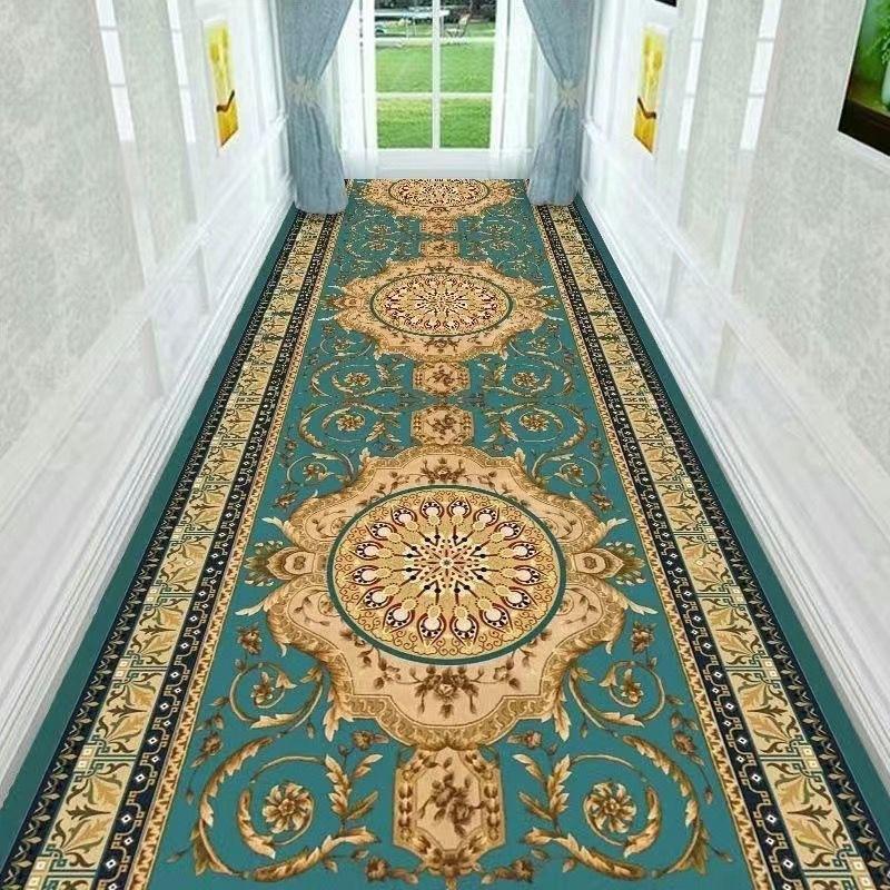 European Style Hallway Carpet Entrance Door Mat Balcony Entrance Mat Hotel Living Room Bedroom Anti Slip Mat