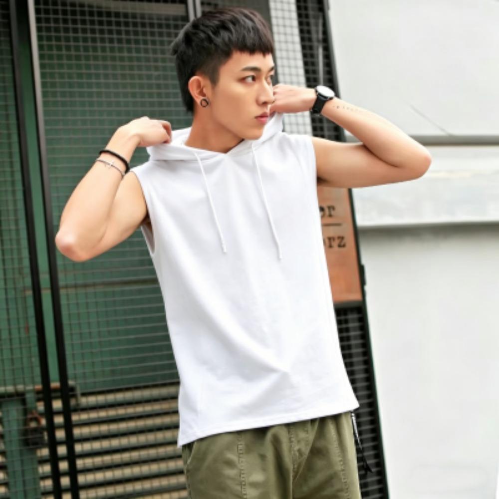 

Summer Fashion Men s Hooded Sleeveless Tank Top Fashion Hip Pop Vest Sweatshirt Outdoor Casual Men s and Women s Clothing S