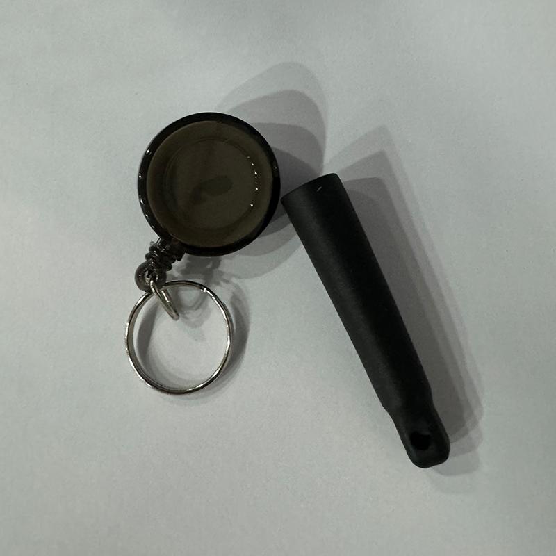 

Camping Heavy Duty Retractable Pen Cap Pull Keychain Holder Reel Carpenter Pencils Anti Lost Rope Key Ring Chain Belt Clip 3.2cm
