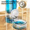 Hanging Cage Automatic Pet Feeder 520ML Small Pet Water Dispenser 1200ML Auto Food Feeding Bowl for Puppy Kitten Rabbit Chinchilla Hedgehog Ferret