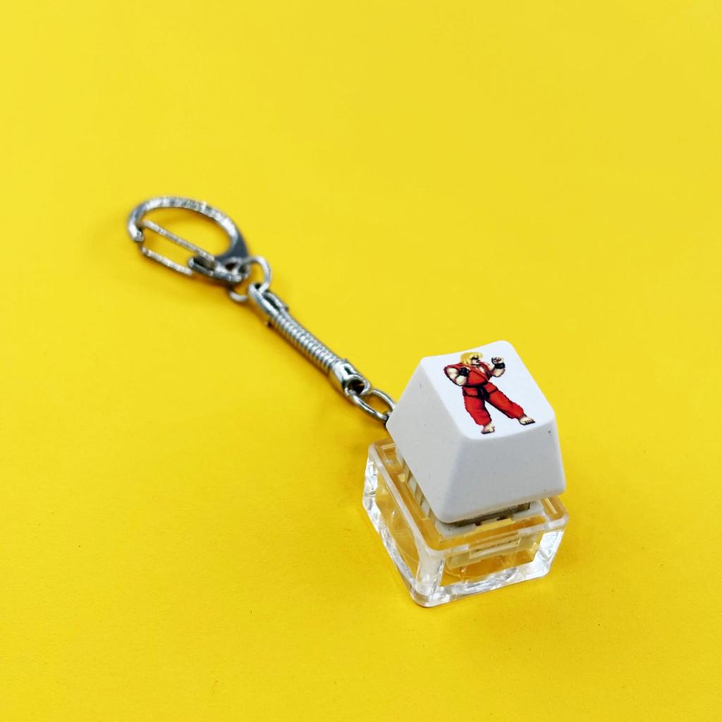 Keyboard Key Toy Party Stress Relief DIY Fidget Button Keycap Fidget Keychain Keyboard Keychain Toys Finger Keyboard