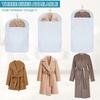 Dust Proof Garment Protector Cover Bag Hanging Garment Bag with Side Opening Zipper Moisture Proof Vacuum Bag for Coat Jacket