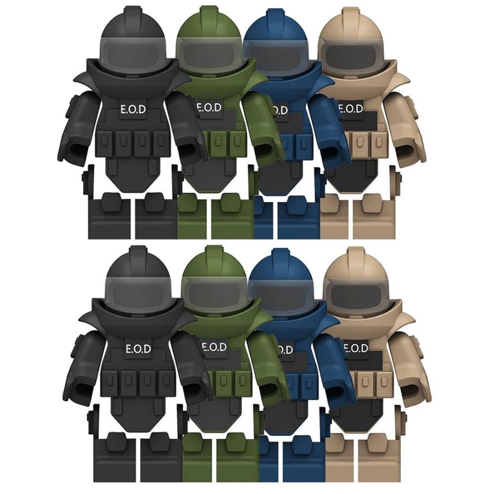 Beige Container MOC Military Weapon Boxes Bricks Accessories Army Scene WW2 Building Block Parts Shipping SWAT