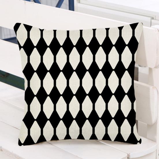 Printed Pillow Cover Geometric Pattern Resistant Decoration Non-Fading Washable Pillowcase Wear Couch Cushion Cover
