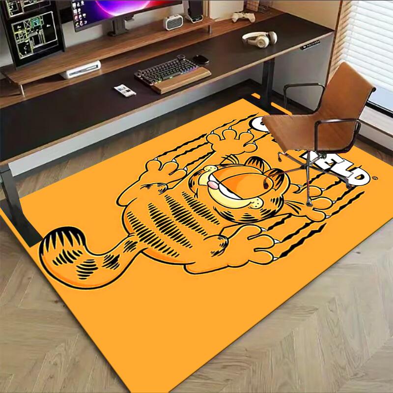 Garfield'S Whisker Woes Carpet For Playroom Bedroom Living Room Sofa Home Decorkids Game Area Rug Nonslip Floor Mat