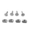 4Pcs Hydrofoil Mounting T Nut Surfboard Hydrofoil Screws 8mm 6mm Mounting T-Nut And Screws Outdoors Surfing Accessory