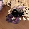 Butterfly Orchid Orchid Hair Clip Ponytail Clip Large Shark Clip Cute Flower Hair Claw  Daily