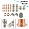 35-piece Set, IPT 60 And PT40 Plasma Cutting Torch Nozzle, Electrode Shield, And Holder, Plasma Cutting Torch, Plasma Cutting