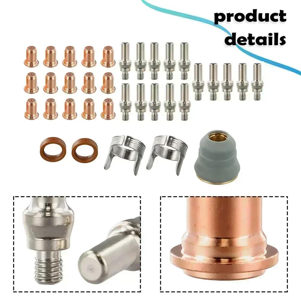 35-piece Set, IPT 60 And PT40 Plasma Cutting Torch Nozzle, Electrode Shield, And Holder, Plasma Cutting Torch, Plasma Cutting