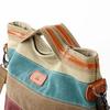 Striped Printed Women Canvas Bags Shoulder Handbags Large Capacity Tote