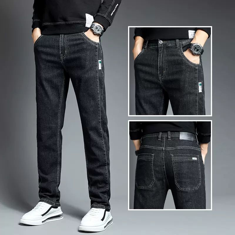 Men's Jeans New Straight Loose Jeans Stretch Thin Section Casual Pants Fashion Simple Spring and Summer Jeans