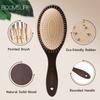 Steel Hair Brush Personalized  Wood Comb Metal Stainless Pin Hair Brushes Portable Detangling Hair Brush Massage Scalp Comb1