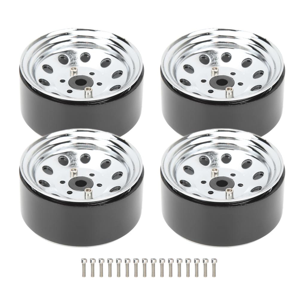 4PCS RC Beadlock Wheel Hub 1.9in Iron Wear Resistant Reusable RC Wheel Hub for Replacement