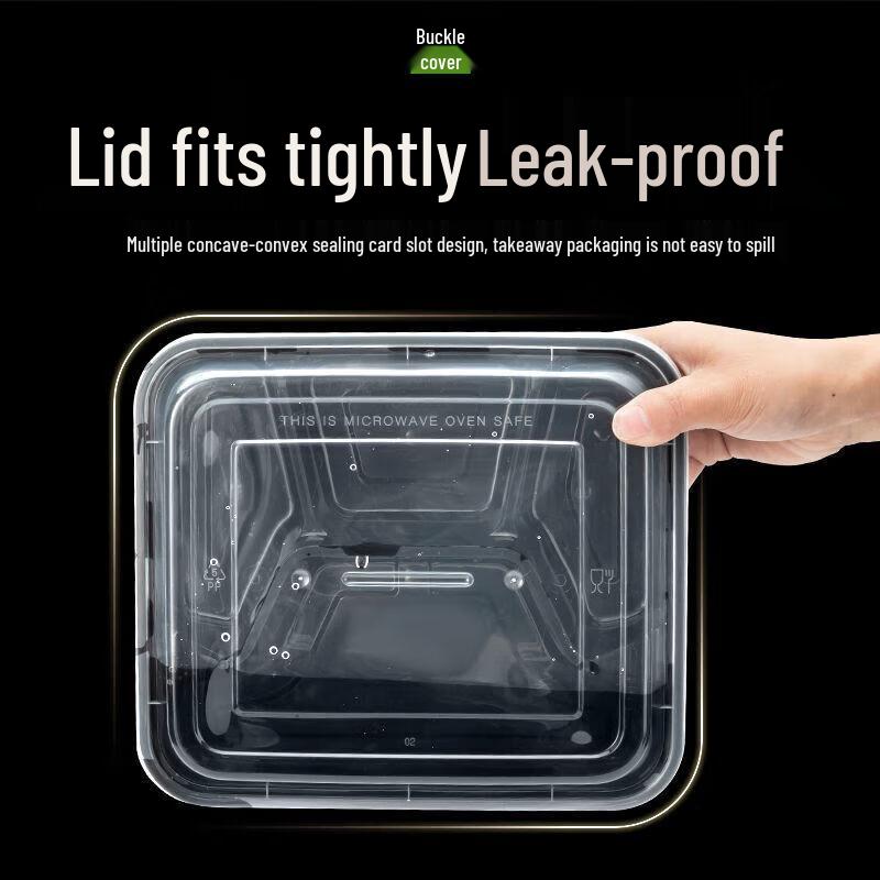 

Premium 5-Compartment Disposable Food Containers with Lids