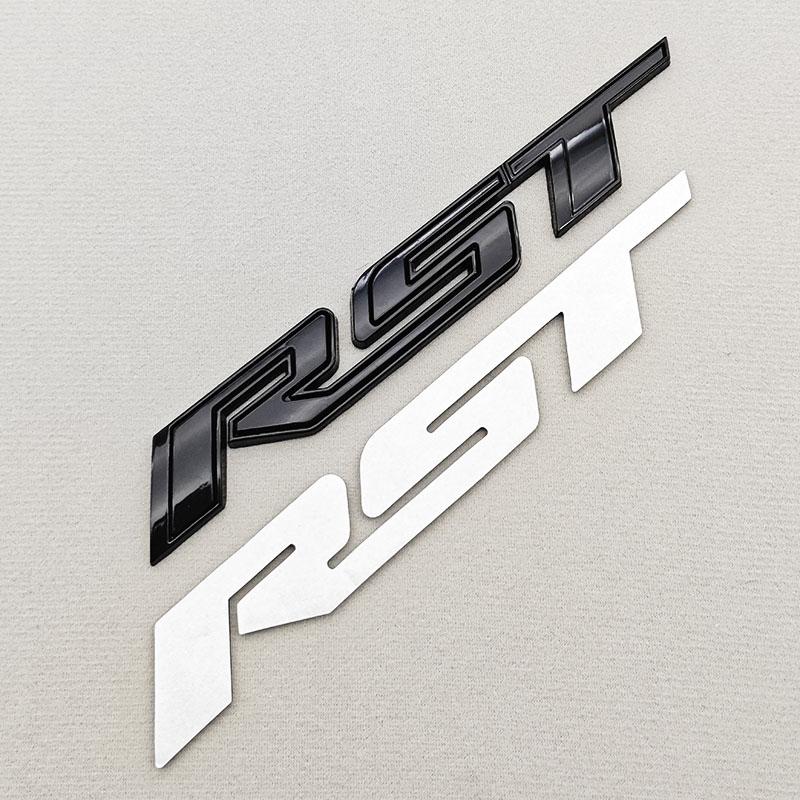3D Metal Car Sticker Logo RST Emblem Front Fender Rear Trunk Badge For Chevrolet Silverado Tahoe Suburban Traverse Accessories
