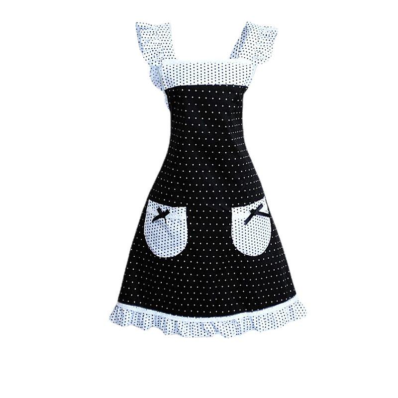 Korean Style Lace Apron - Fashionable, Oil & Stain-Proof Women's Kitchen Waist Apron