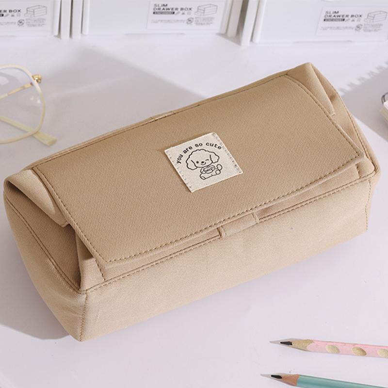 

Simple Cute Flip Pencil Cases Large Capacity Pencil Bag Student Stationery Organizer Creative Pencil Case School Supplies