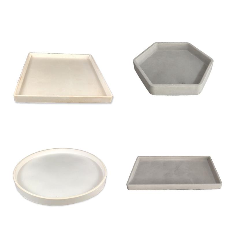 Irregular Saucer Shape Mould Square Cups Tray Casting Mould Durable Resin Molds for Unique Ornaments Silicone Molds