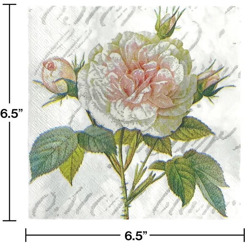 

20 шт./упак. 33*33 см 2-слойные одноразовые салфетки для вечеринок с китайским цветочным узором