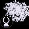100pcs Disposable Makeup Tattoo Ink Rings Eyebrow Lip Tattoo Pigments Holder Container Cup