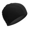 Swimming Cap High Elasticity Thick Durable Bathing Cap Polyester Swimming Hats for Women Men Black