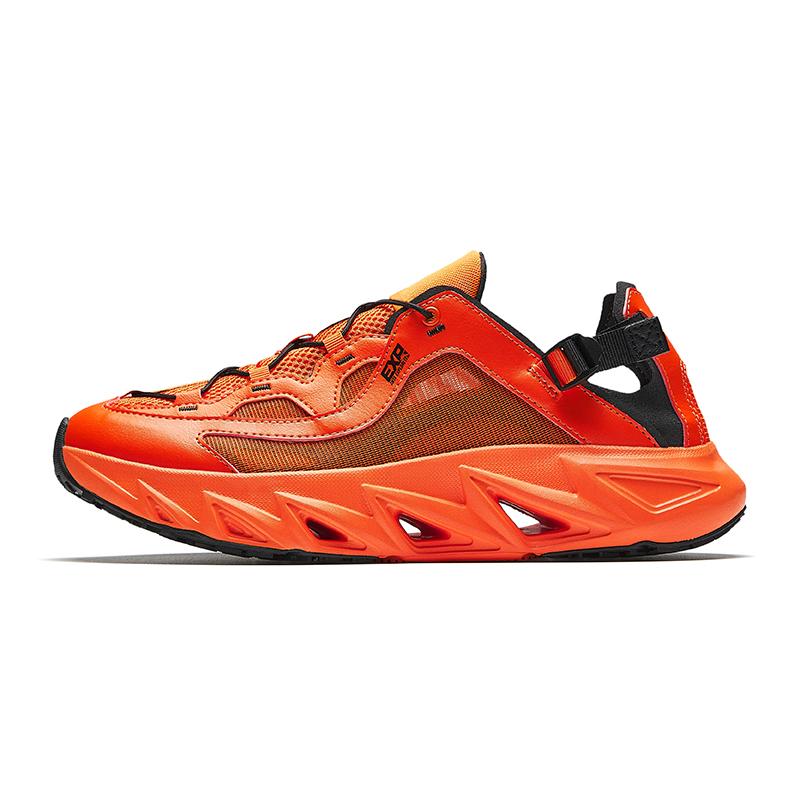 Anta Wuyi Stream Hiking Shoes Summer 2026 Fluorescent Outdoor Functional Shoes Men Shoes Orange Black 912626650-5 39