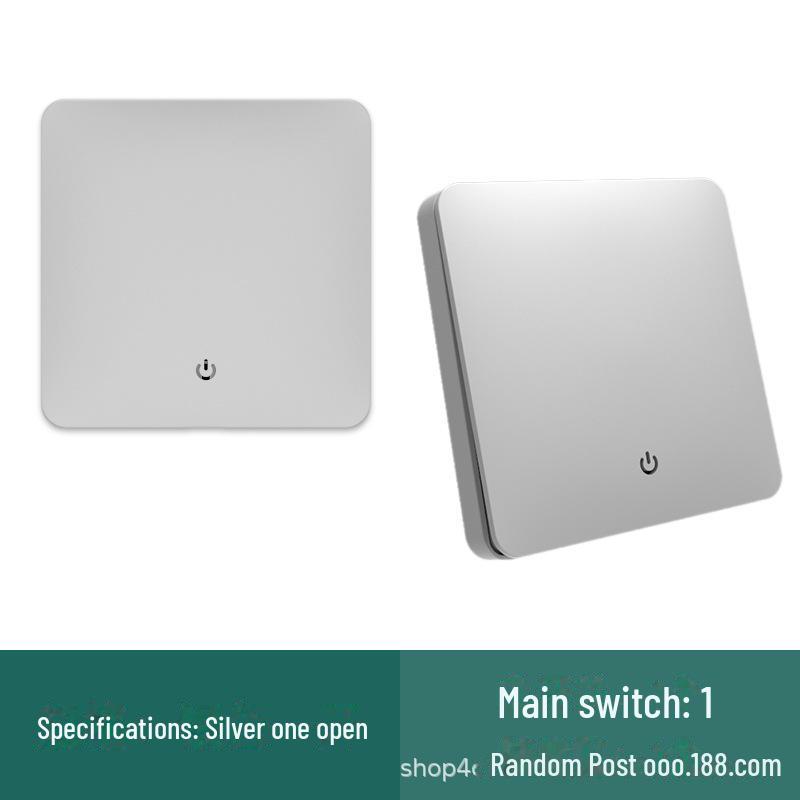 "Panou Comutator Basculant Wireless RF cu Control Dual cu Instalare Fără Lipire"