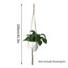 Vintage Macrame Hanging Baskets Cotton Handmade Flowerpot Net Plant Hanger Holder Basket Garden Home Planter Wall Decor