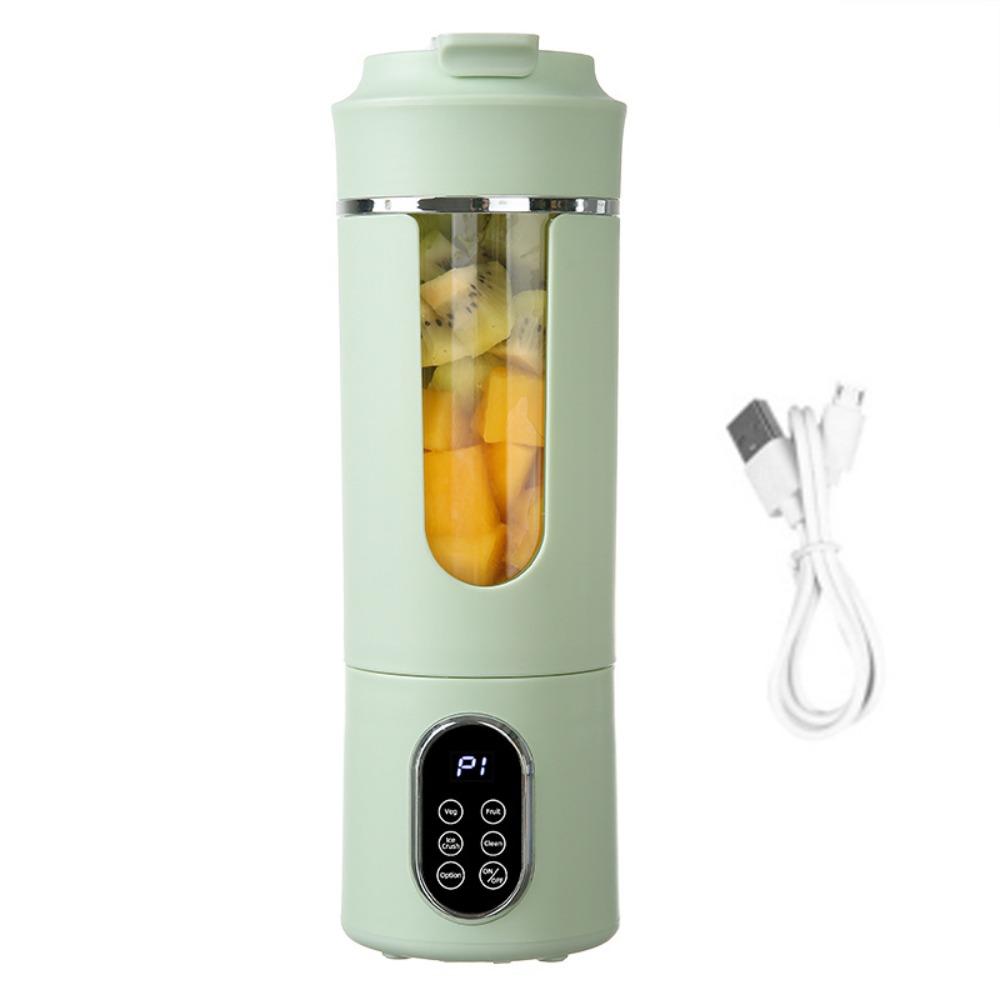

530ML Capacity Mini Juice Mixer 12 Blades Fruit Extractor Portable Juicer Blender Travel зелений