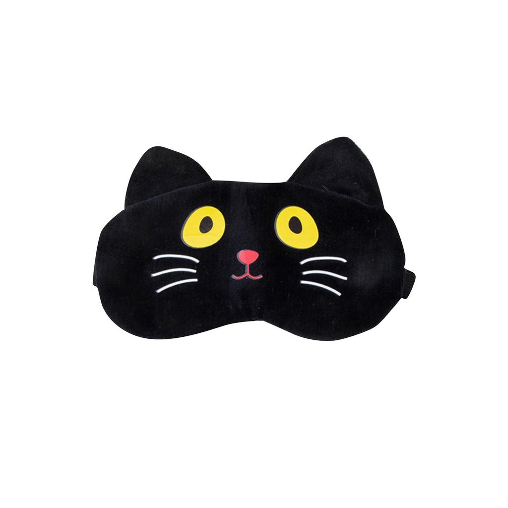 Plush Cartoon Cat Ice And Hot Compress Sleeping Eye Mask For Children Universal Winter Home 10ml
