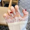 2026 Korean Style Cat Manicure: Medium-Long Wearable Nail Tips, Handmade & Detachable