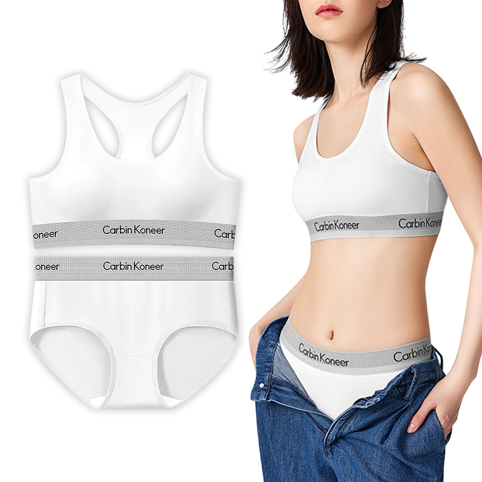 

Хлопковый комплект бюстгальтера и шорт Instant No Night Sports Quick Ultra Plain [VICHERIA] Женский, [Облачная ткань, Декольте, Утягивающий] Бюстгальтер, Бюстгальтер, Бесшовный, белый