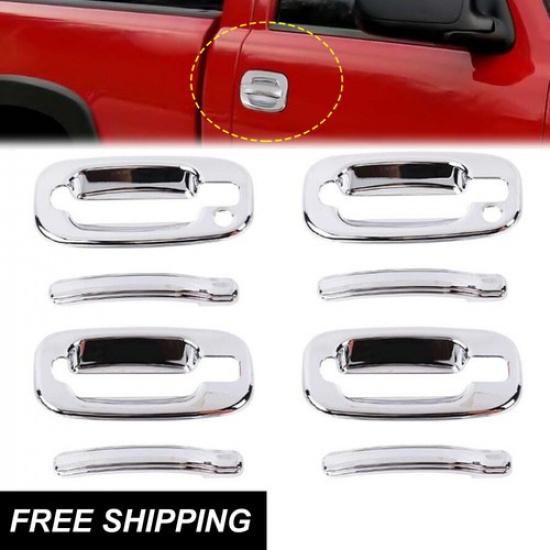 

Door Handle COVER Shell Trim For Chevy Silverado Avalanche 1999-06 2Hole CHROME